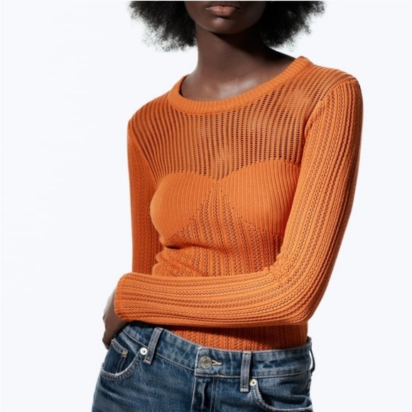 Zara Tops Zara Crochet Knit Top Poshmark